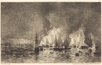 Incendie dans le port de Bordeaux
