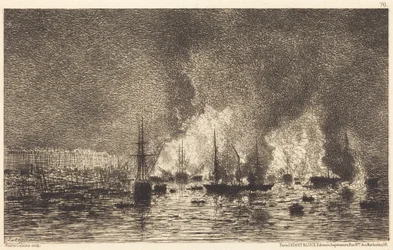 Incendie dans le port de Bordeaux