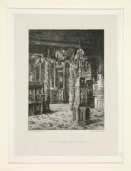 La galerie de chêne, pl. 6 de la suite Chez Victor Hugo