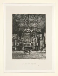 Le salon rouge, pl. 5 de la suite Chez Victor Hugo