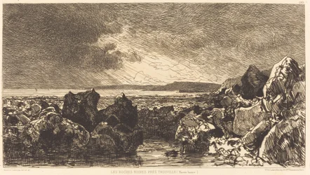 Les Roches noires près de Trouville (Marée Basse)