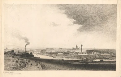 Paris en 1867 : vue depuis le Trocadéro