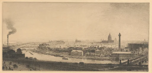 Paris en 1867 : vue depuis le Trocadéro