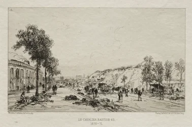 Souvenirs artistiques du Siège de Paris: Le Cavalie (Bastion 63)