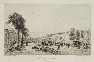 Souvenirs artistiques du Siège de Paris: Le Cavalie Bastion 63, 1870-71