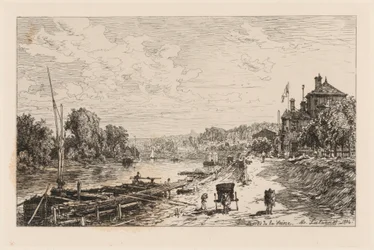 Vue du Bas-Meudon, bords de la Seine