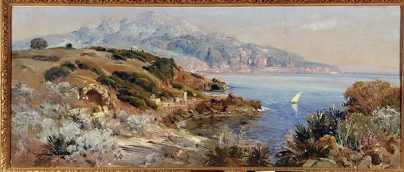 Baie de Tipaza en Algérie. Peinture de Maxime Noire (1861-1927) Mention obligatoire : Collection fondation regards de Provence, Marseille