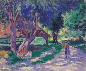 Bessy, Yonne, le chemin ombragé