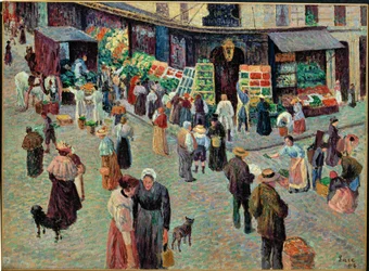 La rue des Abesses, Paris (watercolour)