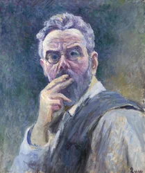 Autoportrait avec cigarette, vers 1905