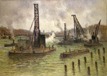 Travail sur la Seine, Pont des Saints-Pères