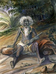 Vieil homme en Océanie