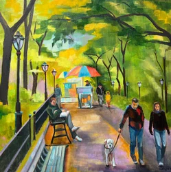 Promenade dans le parc municipal