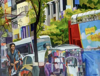 Les rues colorées de la ville