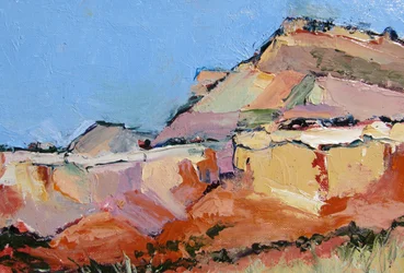 Les sommets colorés du désert