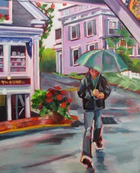 Promenade sous la pluie