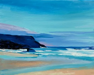 Une soirée paisible au bord de la mer
