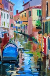 Reflets sur les canaux de Venise