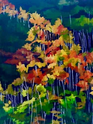 Une forêt automnale aux couleurs chatoyantes