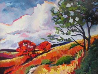 Les collines aux couleurs chatoyantes de l