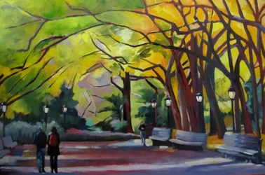 Un parc aux couleurs chatoyantes en automne