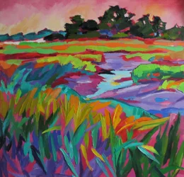 Paysage marécageux plein de vie