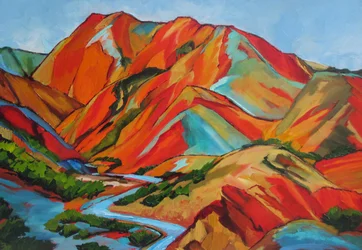 Une rivière de montagne pleine de vie