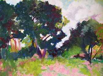 Un paysage estival éclatant