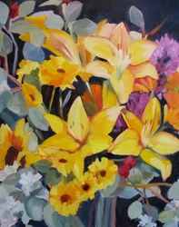 Bouquet jaune éclatant