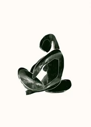 Figure abstraite assise