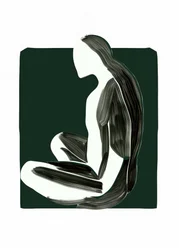 Figure assise, au calme