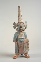 Figure costumée du Mexique, 7e-8e siècle