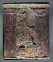 Homme assis, El Chicozapote, Usumacinta, période classique tardive, 600-900 après J.-C.