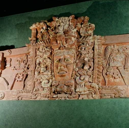 Masque architectural, Campeche, péninsule du Yucatán, Mexique