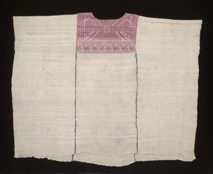 Huipil de la confrérie, probablement vers 1875 (coton, soie)