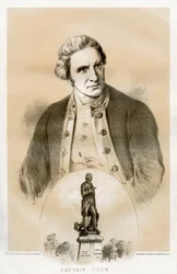Capitaine James Cook, officier de marine et explorateur britannique du XVIIIe siècle, 1879