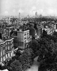 Maisons le long de Queens Walk, Green Park, Londres, 1926-1927