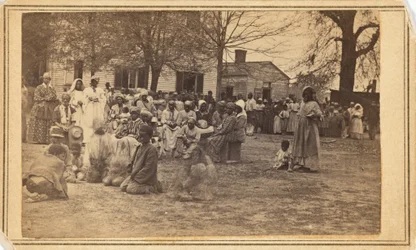 Camp de réfugiés, Bullard Plantation, 1864 (photo)