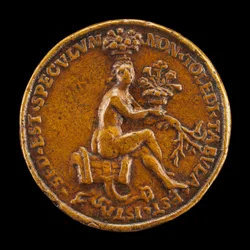 Femme assise sur une selle [verso], 1518