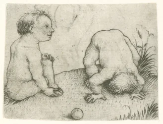 Deux enfants jouant Enfants jouant (série)