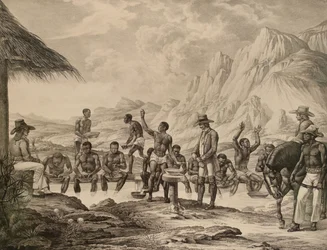 Le lavage des diamants, Curralinho, 1823-1831