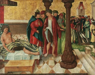 Guérison miraculeuse de la jambe par les saints Côme et Damien