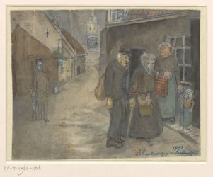 Paysage de montagne avec des conifères