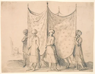 Une mariée turque à cheval