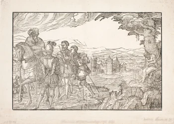 Les fils du roi ont tiré sur le corps de leur père défunt
