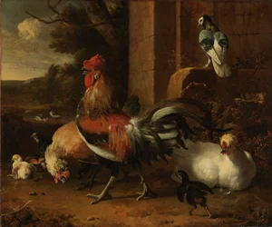 Une basse-cour, vers 1660-1665 (huile sur toile)