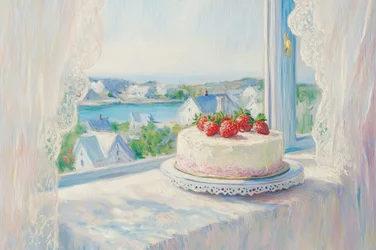 Gâteau aux fraises – Ambiance estivale