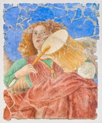 Anges musiciens, c.1480 (fresque restaurée)