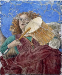 Ange musicien par Melozzo da Forli, vers 1480 (fresque)