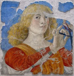 Ange musicien par Melozzo da Forli, vers 1480 (fresque)